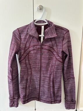 lululemon athletica Maroon Heather Zip-Up Define Jacket | Size 6